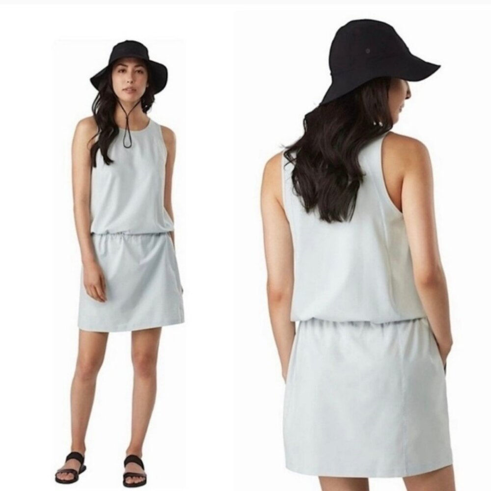 Arc'Teryx Contena Sleeveless Workout Athleisure Mini Dress Grey : Medium